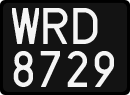 License plates of Poland, 1976 year system