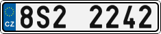 License plate of the Czech Republic, Cars (2001)