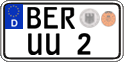 German license plate, Regular plates