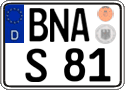 German license plate, Regular plates