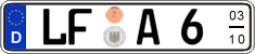 German license plate, Seasonal plates