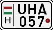 license plates of Hungary, Motorcycles (1990)