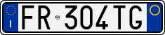 License plate of Italy, Cars (1994 year series)