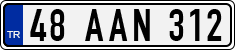 License plate of Turkey, Regular plates