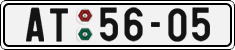 License plate of the Czech Republic, Cars (1960)