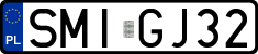 License plates of Poland, Regular car plates