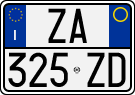 License plate of Italy, Cars (1994 year series)