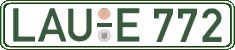 German license plate, Regular plates