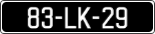 License plate of Ireland, Regular plates