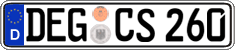 German license plate, Regular plates