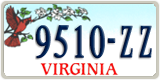 Virginia, Specialty plates (1234-AB)
