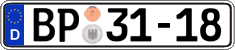 German license plate, Authorities and federal agencies