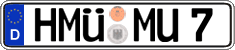 German license plate, Regular plates
