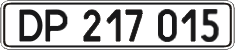 License plate Ukraine, Diplomatic