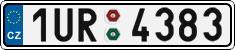 License plate of the Czech Republic, Cars (2001)