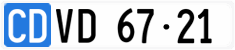 License plate of Switzerland, Diplomatic