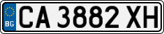 License plate of Bulgaria, Cars