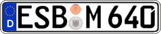 German license plate, Regular plates