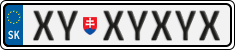 License plate of Slovakia, Vanity Plates