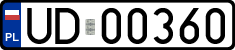 License plates of Poland, Military