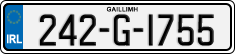 License plate of Ireland, Regular plates