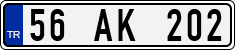 License plate of Turkey, Regular plates