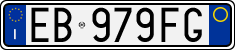 License plate of Italy, Cars (1994 year series)