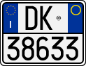 License plate of Italy, Motorcycles (1994 year series)