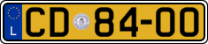 License plate of Luxembourg, Diplomatic