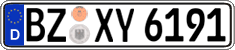 German license plate, Regular plates