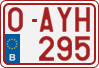 License plate of Belgium, Regular plates (2010)