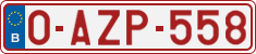 License plate of Belgium, Regular plates (2010)