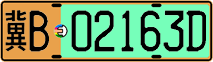 License plate of China, Electric vehicles