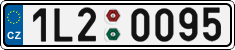 License plate of the Czech Republic, Cars (2001)