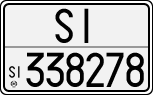 License plate of Italy, Cars (1927 year series)