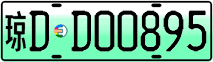 License plate of China, Electric vehicles