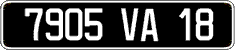 French license plate, FNI