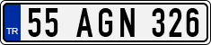 License plate of Turkey, Regular plates