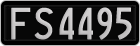 License plate of New Zealand, AB1(234)