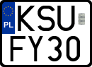 License plates of Poland, Regular car plates
