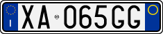 License plate of Italy, Cars (1994 year series)