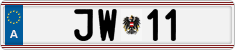 License plate of Austria, Official services and consulates