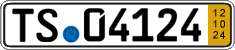 German license plate, Short-term transit plates