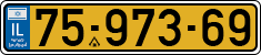License plate of Israel, Regular plates
