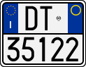License plate of Italy, Motorcycles (1994 year series)