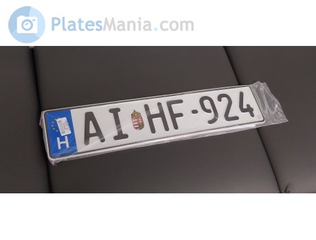 AI HF-924, License plate without vehicle