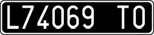 License plate of Italy, Cars (1927 year series)