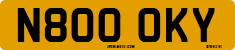 License plate of the United Kingdom, 1983 year system