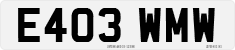 License plate of the United Kingdom, 1983 year system