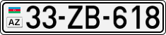 License plate of Azerbaijan, Cars